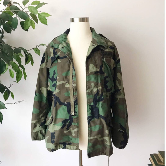 Vintage Other - M-65 Vintage Camo Military Army Field Coat Utility